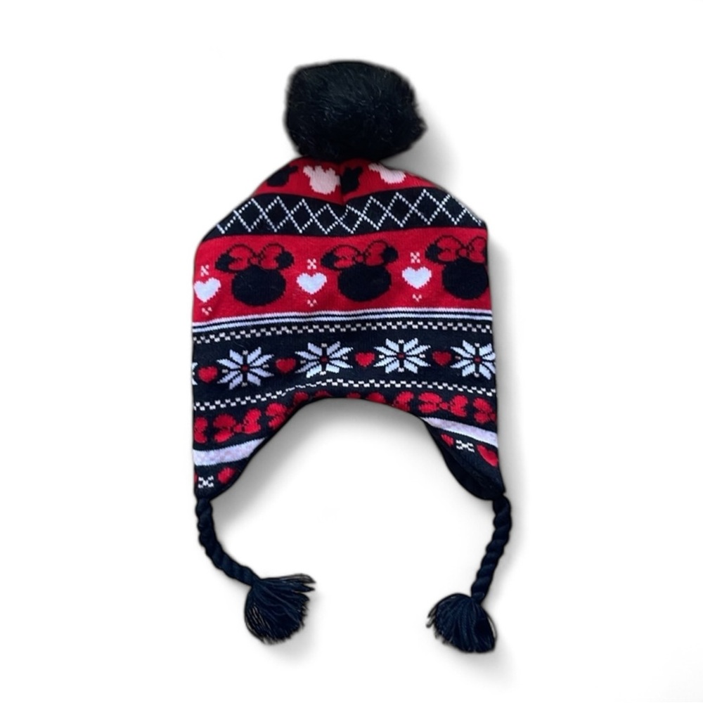Disney Minnie Mouse pompom hat - size 4-14 girls